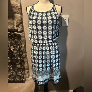 Max Edition Sleeveless Flower Pattern Sleeveless midi Dress